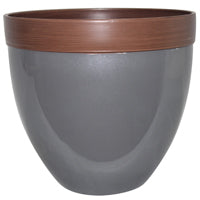 PLANTER GARDEN STEEL GRN DEVYN
