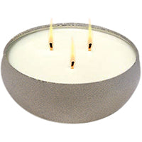 CANDLE CERAMIC CRACKLE 3-WICK