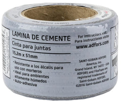 Adfors FDW8436-U Cement Board Tape Wrap, 150 ft L, 2 in W, Gray