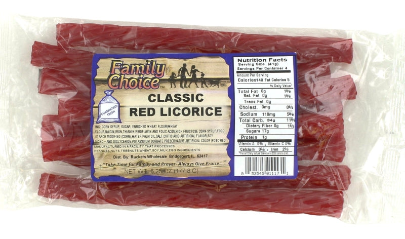 1117/21117 RED LICORICE 6.25OZ