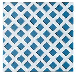 UFP 275429/148262 Lattice Panel, 2 ft W, 8 ft H, PVC, White