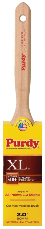 Purdy 100320 Trim Brush, 2 in W, Nylon/Polyester Bristle, Fluted Handle