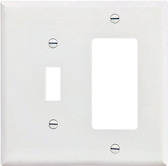 PJ126W 2G DEC/TOG WALLPLATE-WH