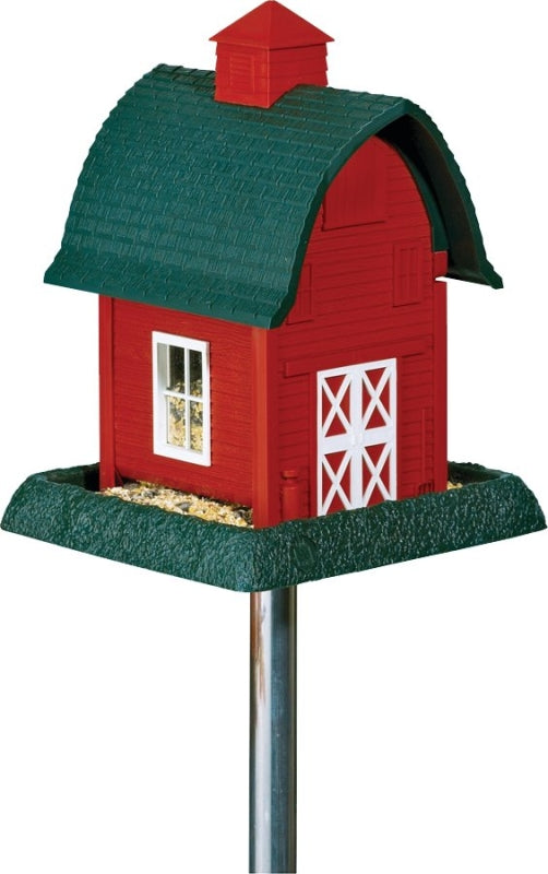 9081 RED BARN BIRDFEEDER