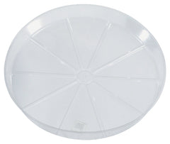 Gardener's Blue Ribbon VS21 Waterproof Plant Saucer, 21 in Dia, Vinyl, Clear
