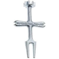 ProSource T148-3L Plug Wrench, 6 in L, Iron, Zinc Plated