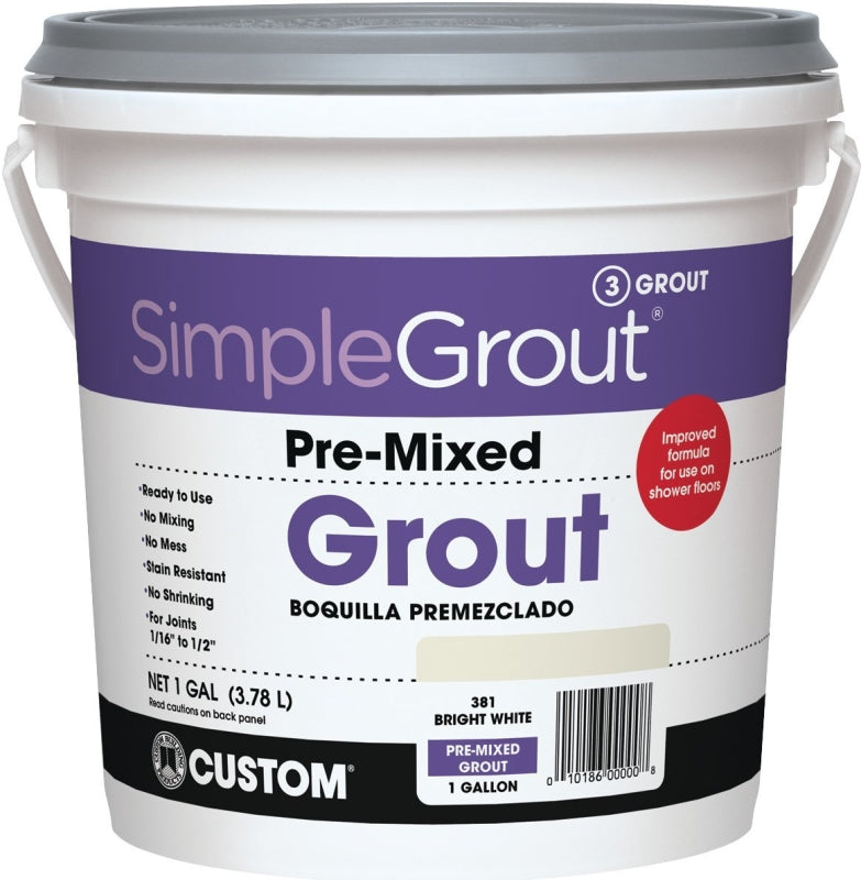 GROUT PREMIXED BRIGHT WHT 1GAL
