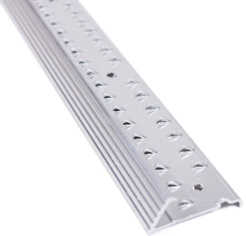 M-D 78139 Fluted Carpet Gripper, 72 in L, 1-3/8 in W, Aluminum, Silver