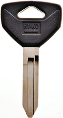 Hy-Ko 12005Y155 Double Sided Key Blank, Brass, Nickel, For: Chrysler, Dodge, Eagle, Jeep, Plymouth Vehicles