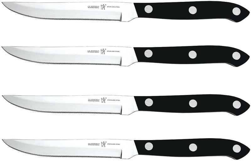 Henckels International Everedge Plus Series 39323-100 Steak Knife Set, Stainless Steel Blade