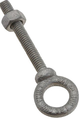 National Hardware N245-100 Eye Bolt, 5/16-18 Thread, Coarse Thread, 2-1/8 in L Thread, 5/8 in ID x 1-1/8 in OD Dia Eye