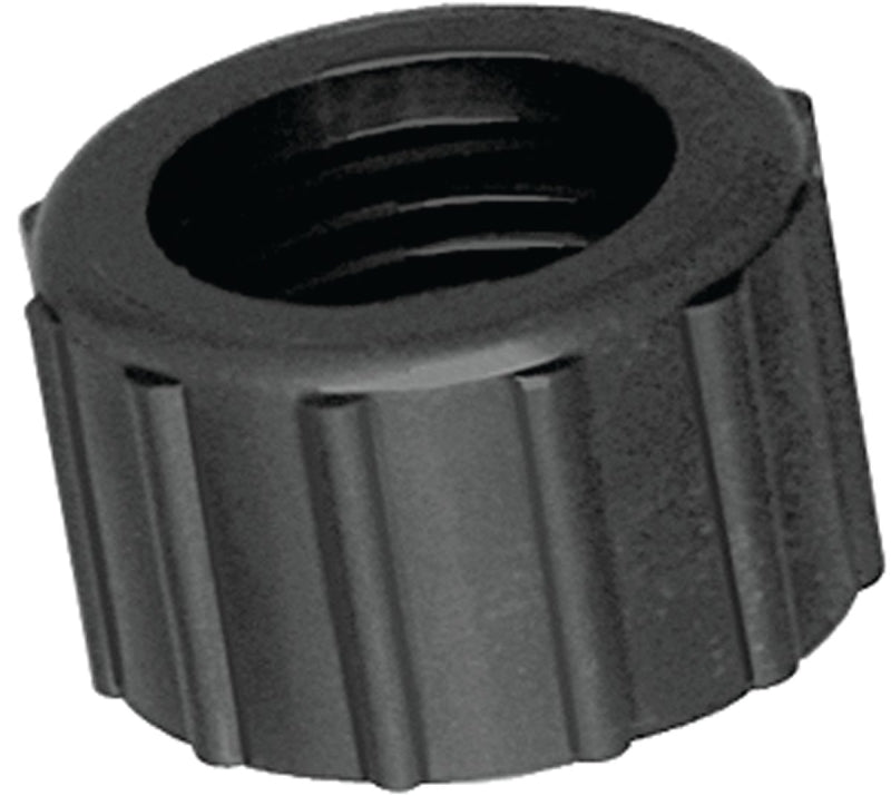Green Leaf B3400P Swivel Nut, 3/4 in, GHT, Polypropylene, Black