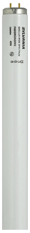 Sylvania 24671 Fluorescent Bulb, 40 W, T12 Lamp, Medium Lamp Base, 1700 Lumens, 3400 K Color Temp, Neutral White Light