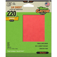 4072 PSA 1/4 SHEET 220GRIT 5PK