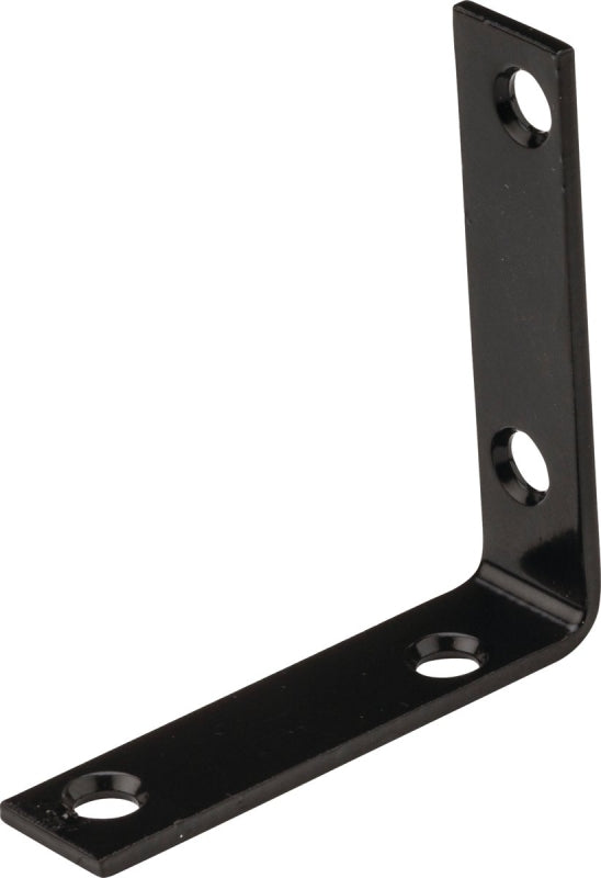 National Hardware 115BC Series N266-484 Corner Brace, 3-1/2 in L, 3/4 in W, Steel, 1/8 Thick Material
