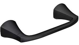 Moen Lindor Series MY8708BL Pivoting Paper Holder, Zinc, Black, Matte, Wall Mounting