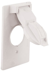 5155-6 1GANG ROUND COVER WHT