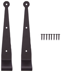 HINGE STRAP 10 BLK SS 2-1/4OS