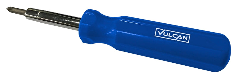 Vulcan CC922 Multi-Bit Screwdriver, Slotted: 3/16 in, 1/4 in, Phillips: #1, #2, Nutdriver: 1/4 in, 5/16 in Drive