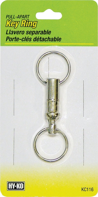 Hy-Ko KC116 Key Ring, 0.45 in L x 2-3/4 in W x 5-1/2 in H Dimensions