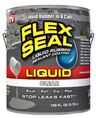 Flex Seal LFSCLRR01 Rubberized Coating, Clear, 1 gal Can