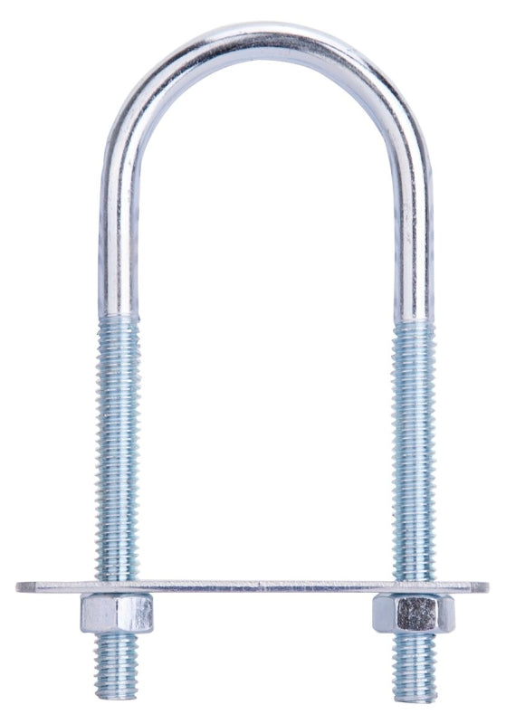 ProSource LR365 U-Bolt, 5/16 in Thread, 2-1/2 in L Thread, Steel, Zinc