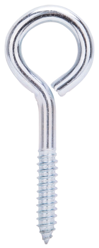 ProSource LR256 Lag Screw Eye, 11.4 mm Thread, Screw Thread, 2 in L Thread, 1-7/8 in Dia Eye, 275 lb Working Load, Steel