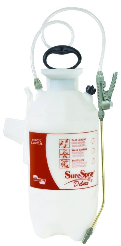 Chapin 26030 Series Compression Sprayer, 3 gal Tank, Poly Tank