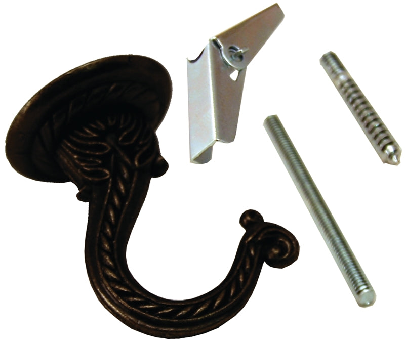 Atron LA755 Jumbo Hook, Black, 1 PK