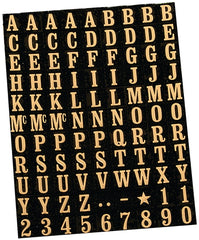 MM-1 MYLAR NUMBRS/LETTERS 3/8"