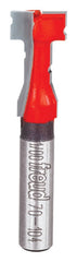 Freud 70-104 Router Bit, 25/64 in Dia Cutter, 1-5/8 in OAL, 1/4 in Dia Shank, 2-Cutter, Carbide