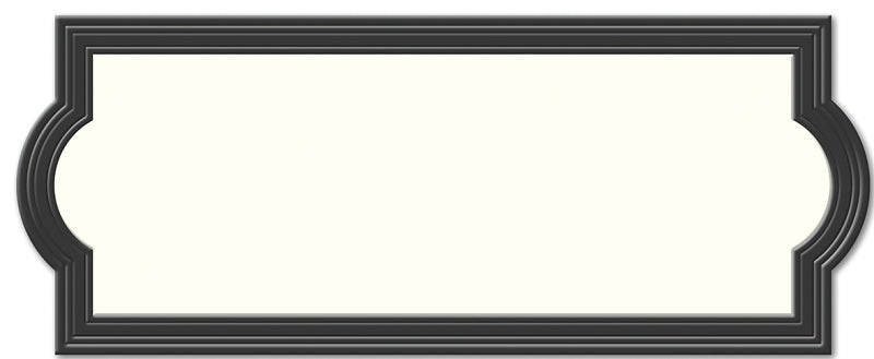 Hy-Ko AK-460 Address Plaque, Rectangular, Plastic, Black