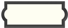 AK-460 ADDRESS PLAQUE BLK RECT
