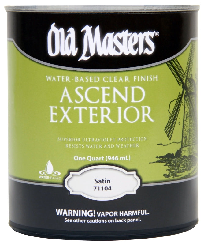 Old Masters 71104M Ascend Exterior, Satin, Liquid, 1 qt