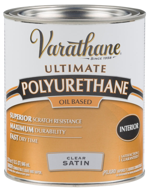Varathane 242177H Polyurethane, Liquid, Clear, 1 qt, Can