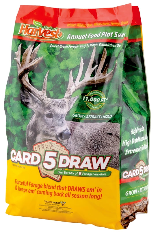 Evolved 5 Card Draw EVO73028 Food Plot Seed, Sweet Flavor, 10 lb