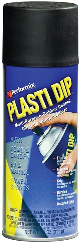 Performix 11203-6 Rubberized Spray Coating, Multi-Purpose, Black, 11 oz, Can