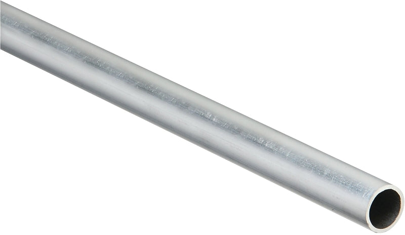 National Hardware 4206BC Series N247-536 Metal Tube, Round, 72 in L, 3/4 in Dia, 1/16 in Wall, Aluminum, Mill