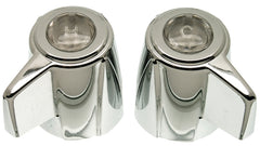 Danco 88048 Faucet Handle, Zinc, Chrome-Plated, For: Deluxe Two Handle Kitchen, Lavatory and Bath Faucets