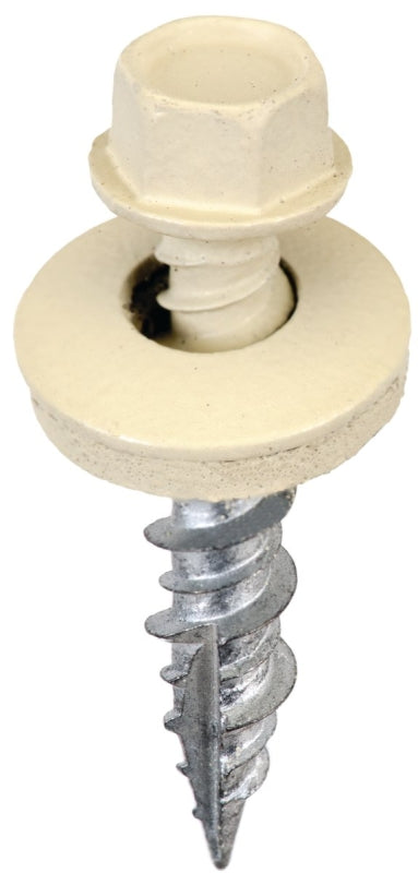 Acorn International SW-MW1LS250 Screw, High-Low, Twin Lead Thread, Hex Drive, Self-Tapping, Light Stone, 250/BAG