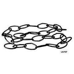 LA757 BRONZE CHAIN OVAL BRONZE