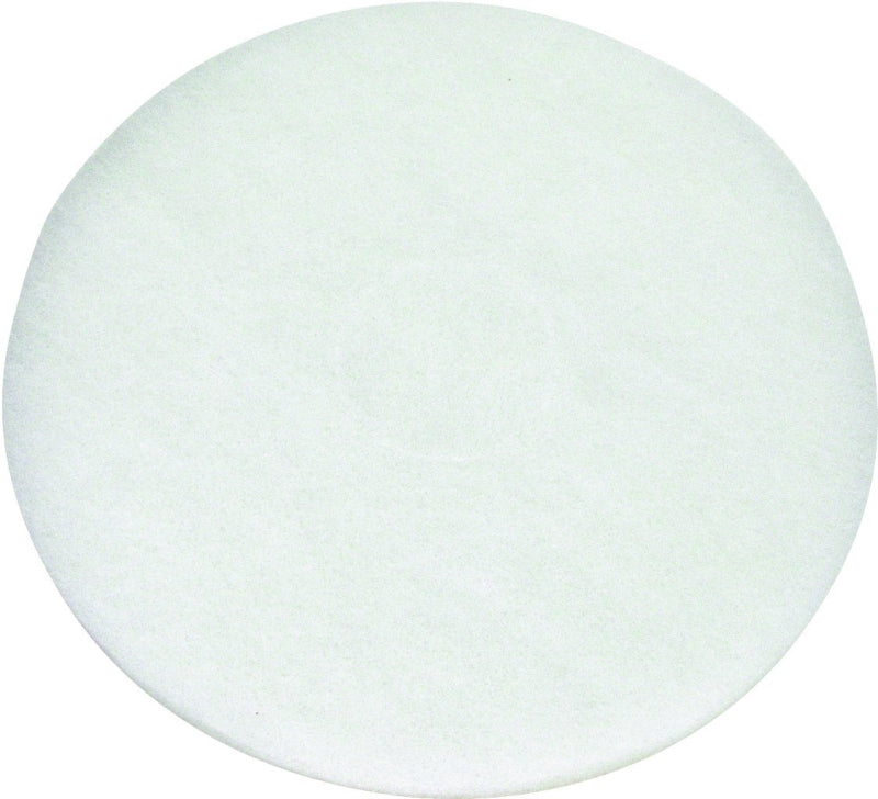 North American Paper 424614 Polishing Pad, White, For: 800 rpm Auto Scrubbers, 5 and 6 Cup Glass or Plastic Blender Jars