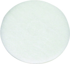 North American Paper 424614 Polishing Pad, White, For: 800 rpm Auto Scrubbers, 5 and 6 Cup Glass or Plastic Blender Jars