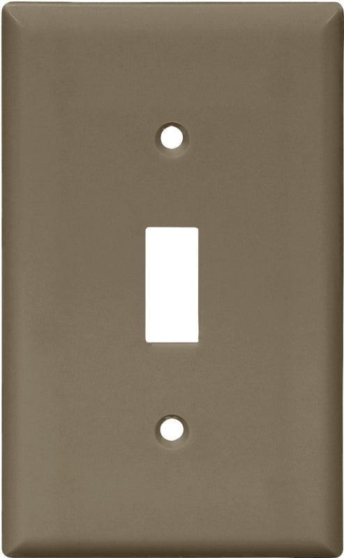 Eaton Wiring Devices 5134B-BOX Wallplate, 4-1/2 in L, 2-3/4 in W, 1 -Gang, Nylon, Brown, High-Gloss