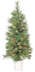 27540 TREE PRELIT CONES 4FT