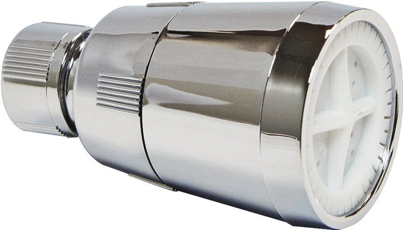 Plumb Pak Economy Series PP825-3 Shower Head, 2.5 gpm, 1/2 in Connection, Plastic, Chrome
