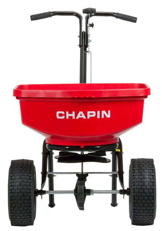 Chapin 8301C Contractor Turf Spreader, 80 lb, Powder-Coated Steel Frame, Poly Hopper, Pneumatic Wheel