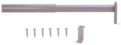 ROD CLOSET ADJ 48-72IN SILVER