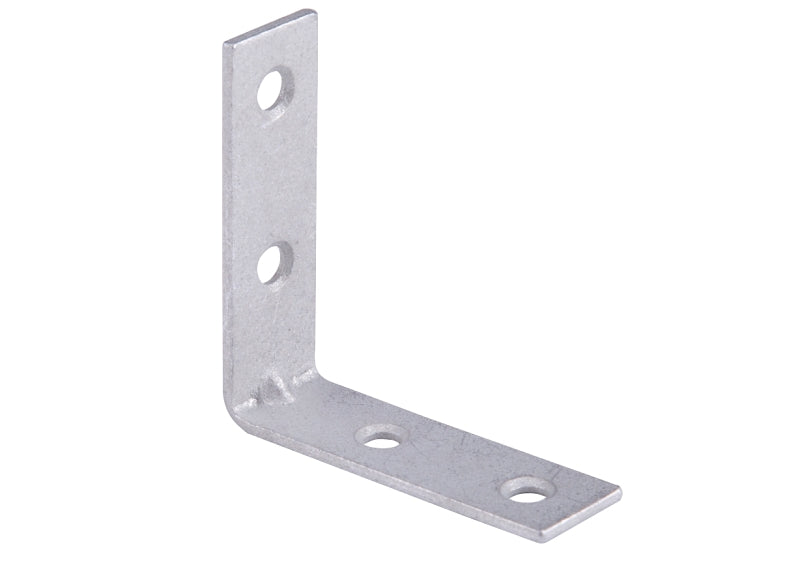 ProSource CB-G02-C4PS Corner Brace, 2 in L, 2 in W, 5/8 in H, Galvanized Steel, Galvanized, 1.8 mm Thick Material