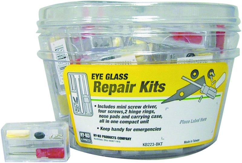 Hy-Ko KB223-BKT Eyeglass Repair Kit, Plastic
